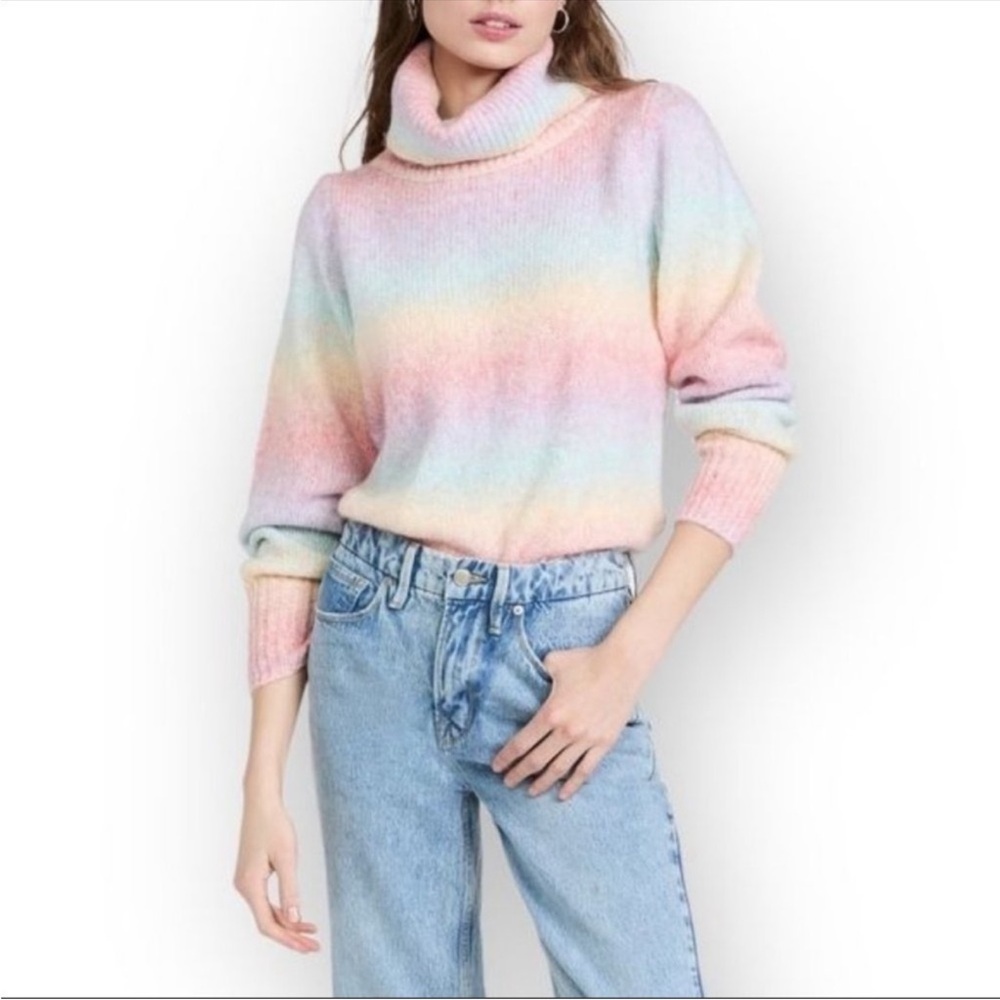 Generation Love - Effie Sweater in Rainbow Space Dye